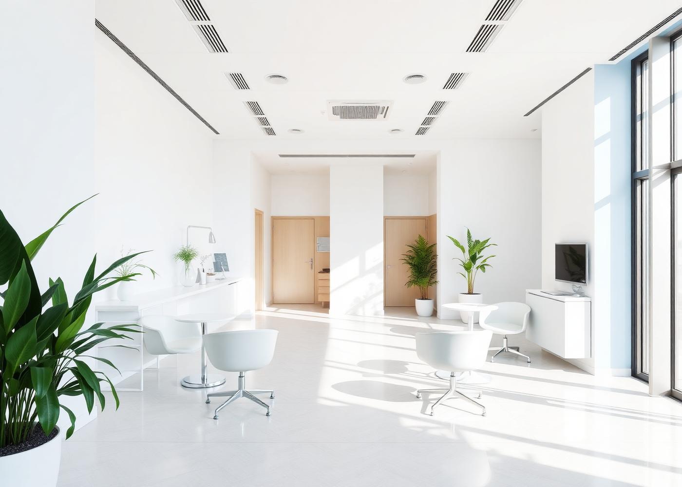 Interior modern al clinicii de implant dentar din București, Sector 2